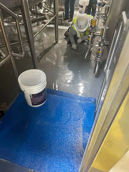 P Pepsi Gatorade Epoxy Floors In Process - Bohden Contracting Group
